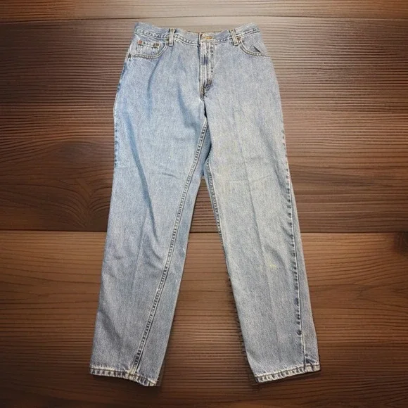 Levi's 505 Jeans Mens 31x34 Blue Cotton Denim Straight Workwear Faded Classic - Picture 1 of 9